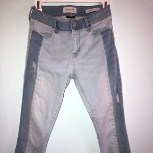 Pacsun two tone angle jegging
